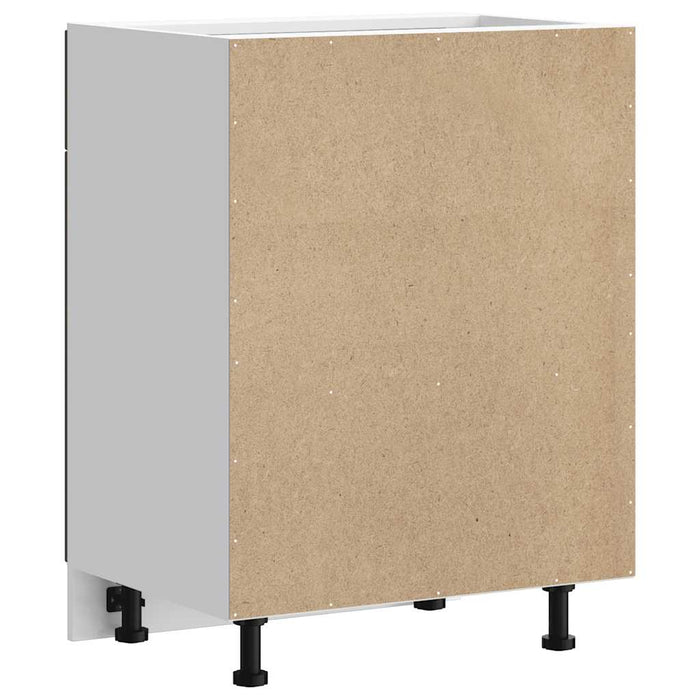 vidaXL Base da Cucina Kalmar Rovere Marrone in Legno Multistrato