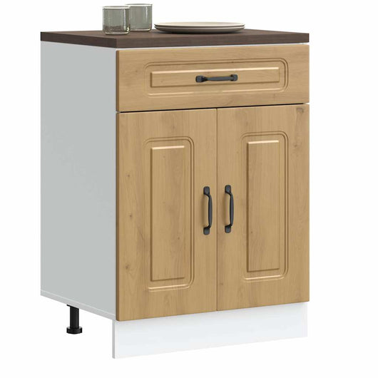 Base da Cucina Kalmar Rovere Artigianale in Legno Multistrato 853496