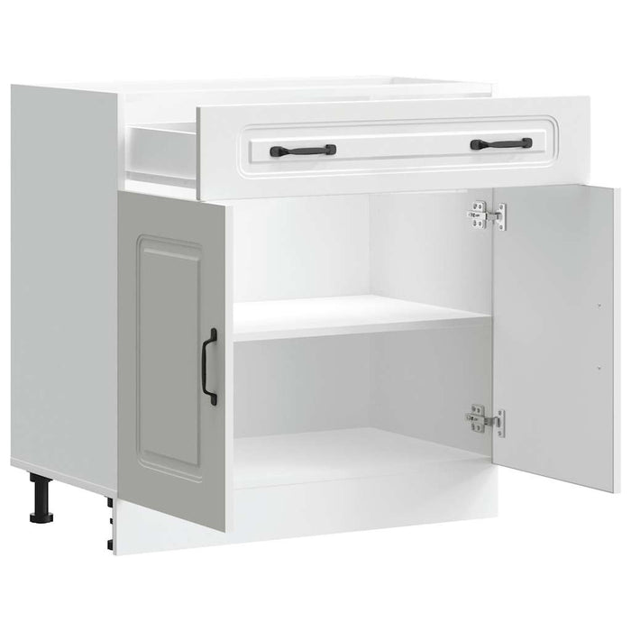 vidaXL Base da Cucina Kalmar Bianco in Legno Multistrato
