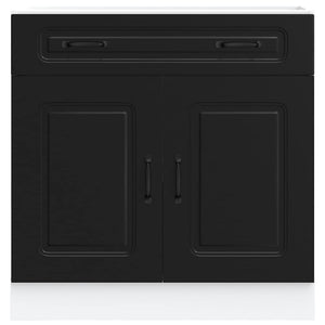 Base da Cucina Kalmar Nero in Legno Multistrato