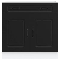 Base da Cucina Kalmar Nero in Legno Multistrato 853498