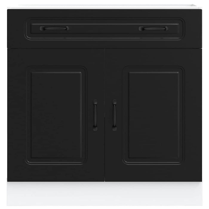 Base da Cucina Kalmar Nero in Legno Multistrato 853498