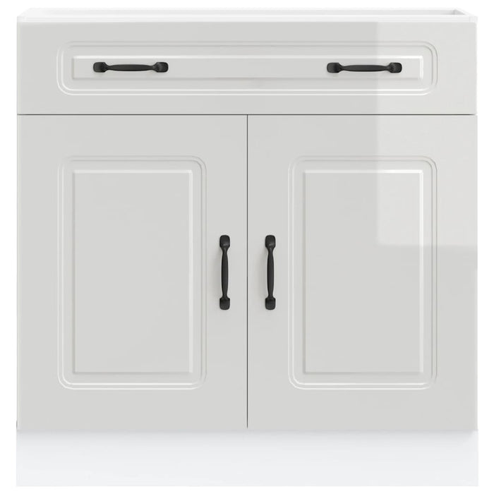 Base da Cucina Kalmar Bianco Lucido in Legno Multistrato 853499