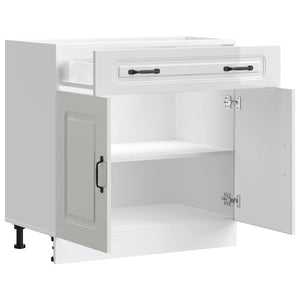 Base da Cucina Kalmar Bianco Lucido in Legno Multistrato 853499