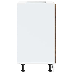 Base da Cucina-Mobile Base da Cucina Kalmar Rovere Fumo in Legno Multistrato 191217