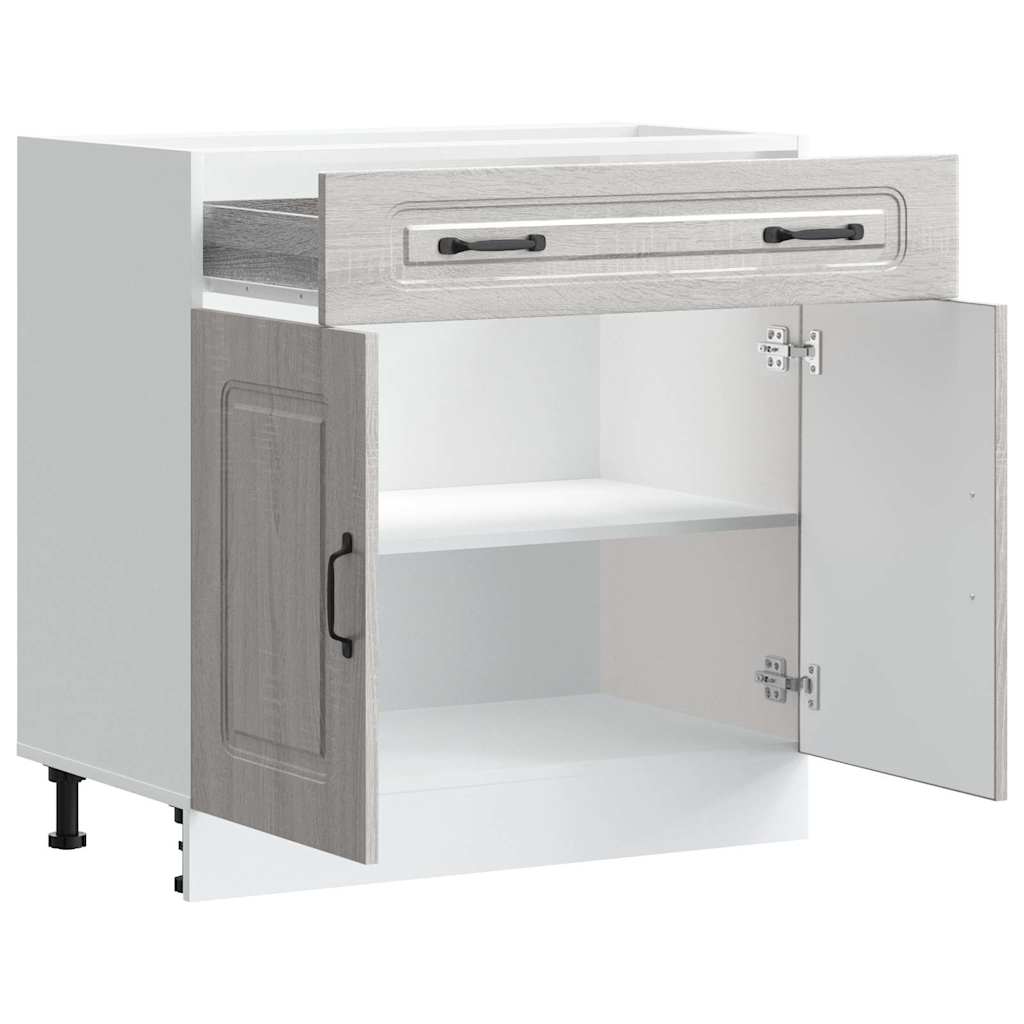 Base da Cucina Kalmar Grigio Sonoma in Legno Multistrato 853503