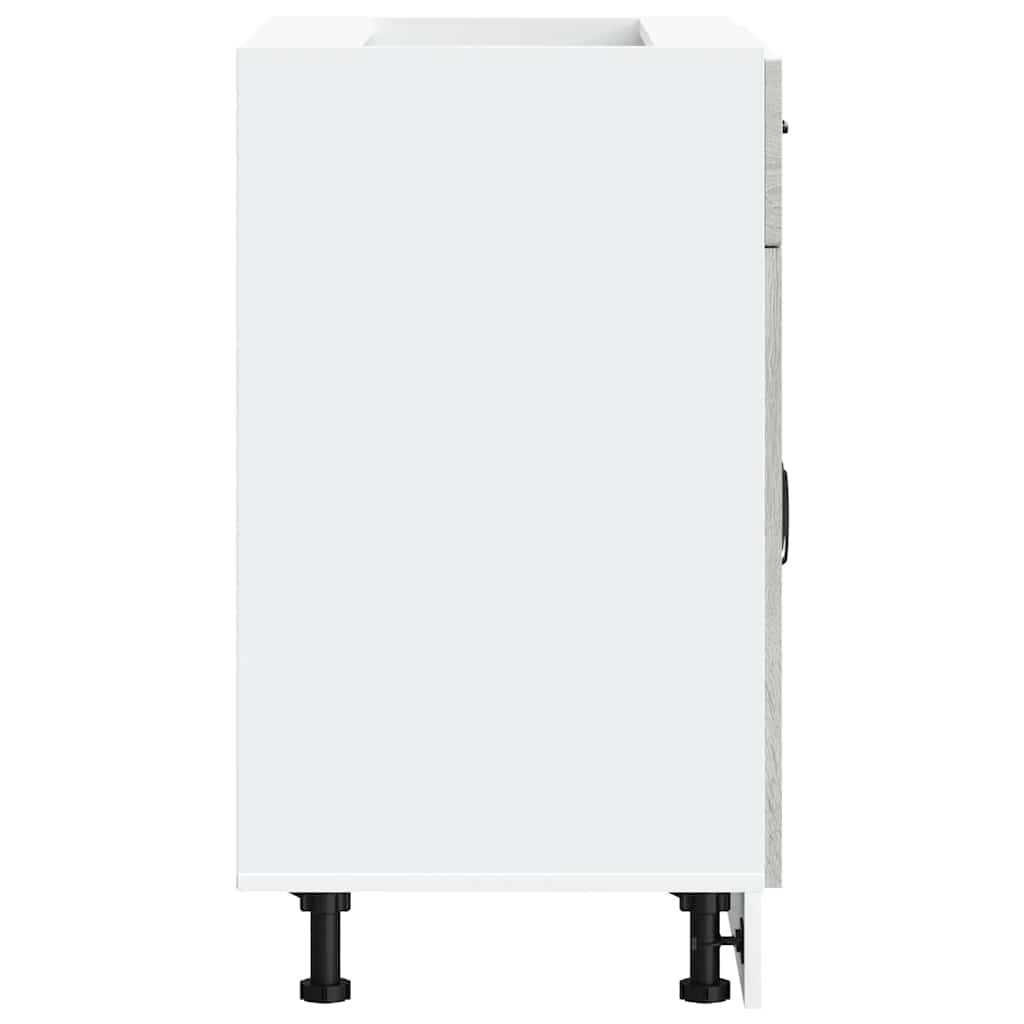 Base da Cucina-Mobile Base da Cucina Kalmar Grigio Sonoma in Legno Multistrato 135875