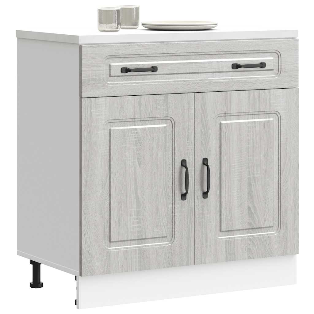 Base da Cucina Kalmar Grigio Sonoma in Legno Multistrato 853503