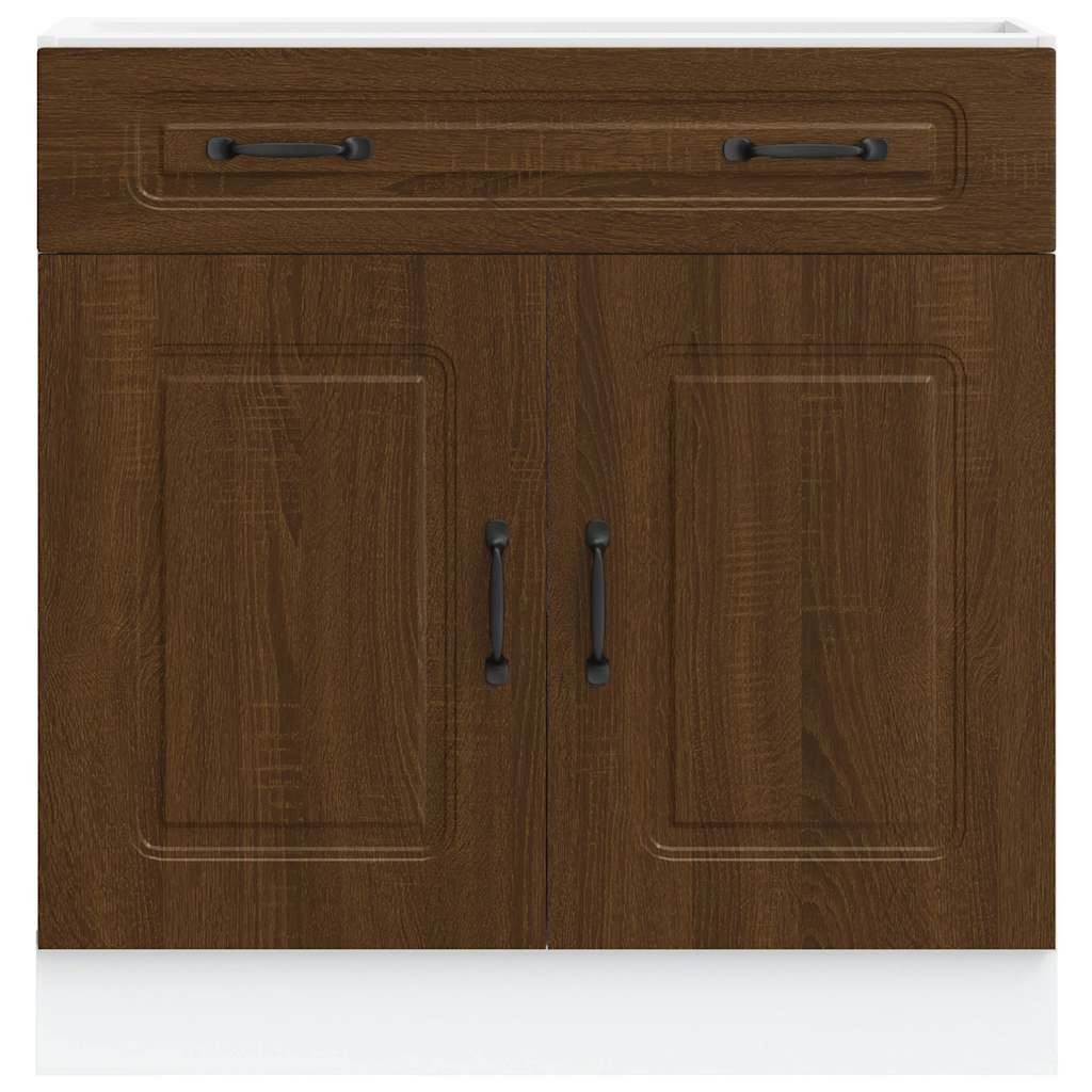 Base da Cucina Kalmar Rovere Marrone in Legno Multistrato 853504