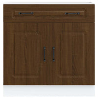 Base da Cucina Kalmar Rovere Marrone in Legno Multistrato 853504