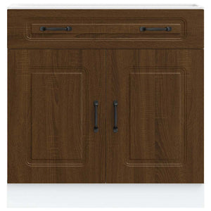 Base da Cucina Kalmar Rovere Marrone in Legno Multistrato 853504