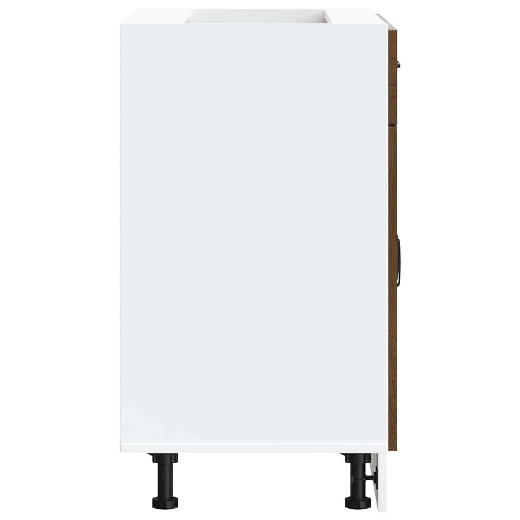 vidaXL Base da Cucina Kalmar Rovere Marrone in Legno Multistrato