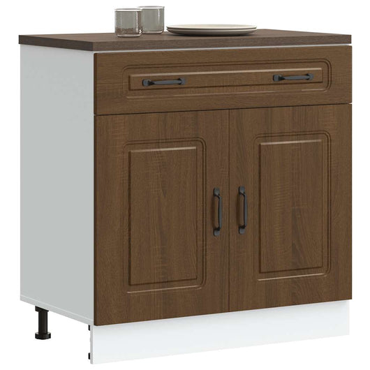 Base da Cucina Kalmar Rovere Marrone in Legno Multistrato 853504