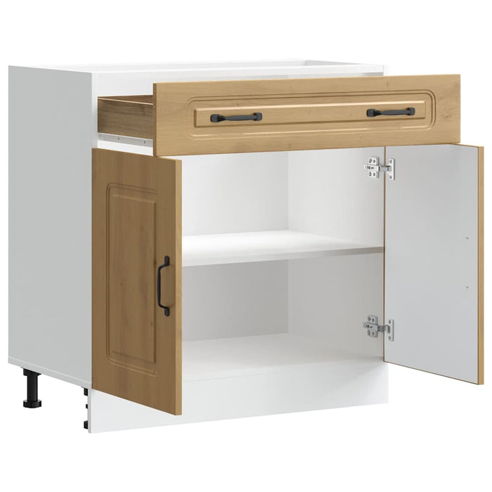 vidaXL Base da Cucina Kalmar Rovere Artigianale in Legno Multistrato