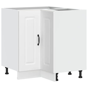 vidaXL Mobile Base ad Angolo Cucina Kalmar Bianco in Legno Multistrato