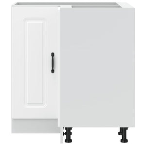 vidaXL Mobile Base ad Angolo Cucina Kalmar Bianco in Legno Multistrato