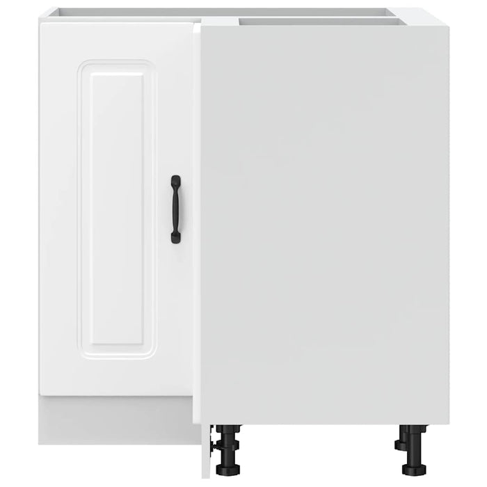 Mobile Base ad Angolo Cucina Kalmar Bianco in Legno Multistrato 853507