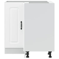 Mobile Base ad Angolo Cucina-Base ad Angolo Cucina Kalmar Bianco in Legno Multistrato