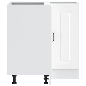 vidaXL Mobile Base ad Angolo Cucina Kalmar Bianco in Legno Multistrato