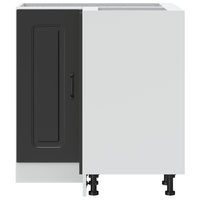 Mobile Base ad Angolo Cucina Kalmar Nero in Legno Multistrato 853508