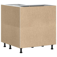 Mobile Base ad Angolo Cucina Kalmar Nero in Legno Multistrato 853508