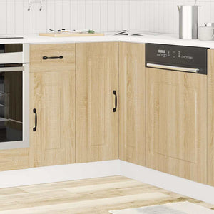 vidaXL Base Angolare da Cucina Kalmar Rovere Sonoma Legno Multistrato