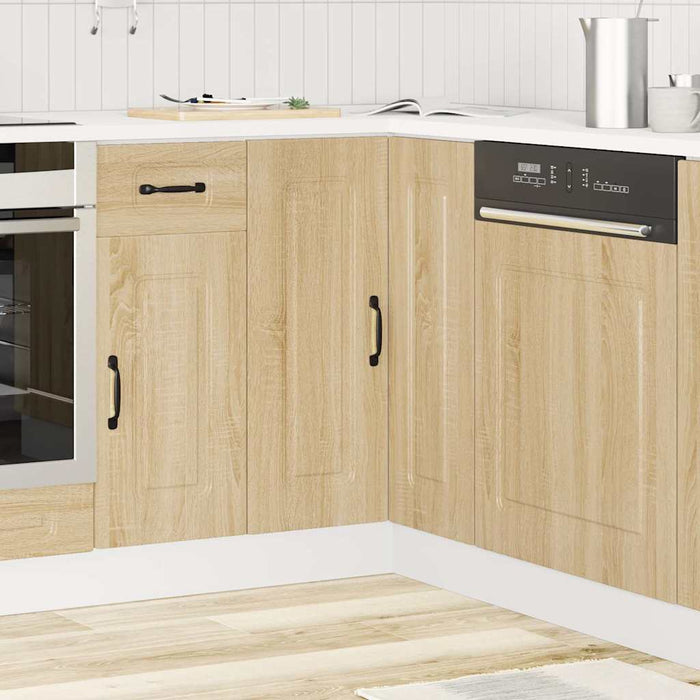 Base Angolare da Cucina Kalmar Rovere Sonoma Legno Multistrato 853510