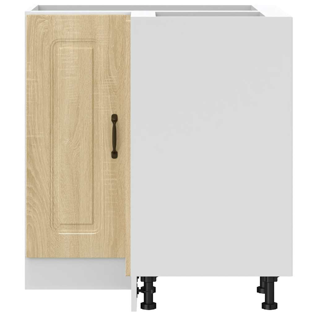 vidaXL Base Angolare da Cucina Kalmar Rovere Sonoma Legno Multistrato