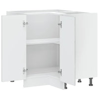 vidaXL Mobile Base ad Angolo Cucina Kalmar Grigio Cemento Truciolato