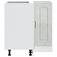 Mobile Base ad Angolo Cucina Kalmar Grigio Cemento Truciolato 853511