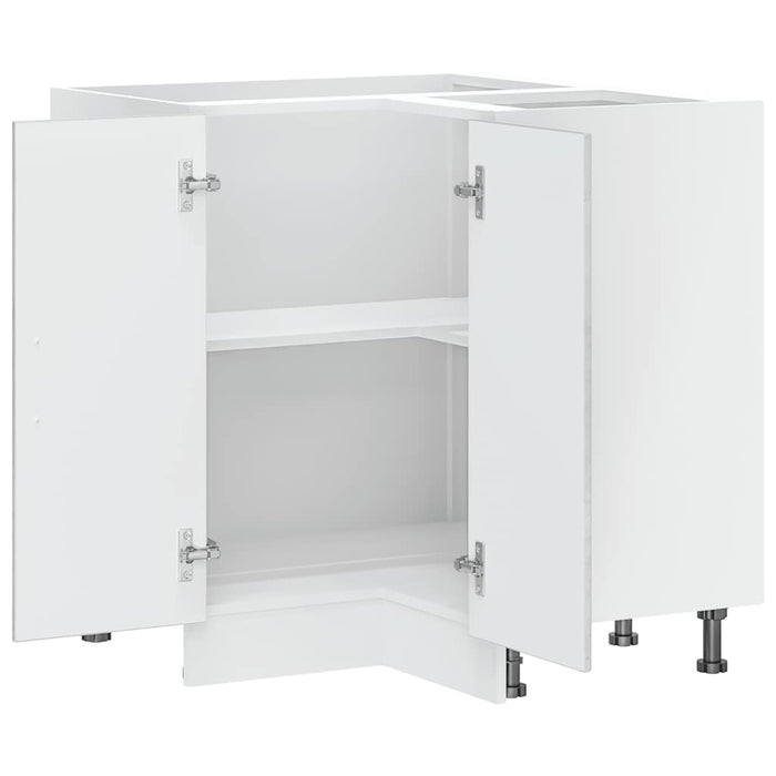 Mobile Base ad Angolo Cucina-Base ad Angolo Cucina Kalmar Grigio Cemento Truciolato