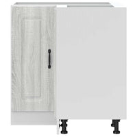 vidaXL Mobile Base ad Angolo Cucina Kalmar Grigio Sonoma in Truciolato