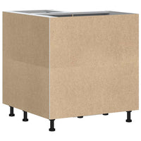 Mobile Base ad Angolo Cucina-Base ad Angolo Cucina Kalmar Rovere Marrone Truciolato