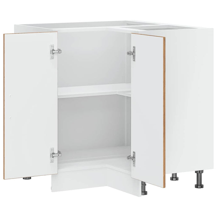 Mobile Base ad Angolo Cucina-Base ad Angolo Cucina Kalmar Legno Vecchio in Truciolato