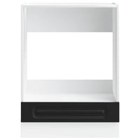 Armadio per Forno Kalmar Nero in Legno Multistrato 853518