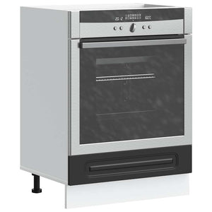 Armadio per Forno Kalmar Nero in Legno Multistrato 853518