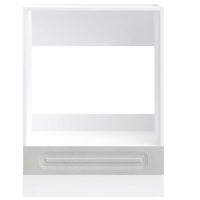 Armadio per Forno Kalmar Grigio Cemento in Legno Multistrato 853521