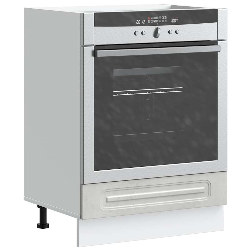 Armadio per Forno Kalmar Grigio Cemento in Legno Multistrato 853521