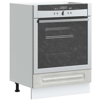 Armadio per Forno Kalmar Grigio Cemento in Legno Multistrato 853521