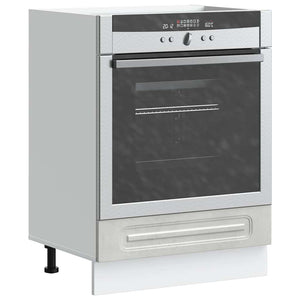 Armadio per Forno Kalmar Grigio Cemento in Legno Multistrato 853521