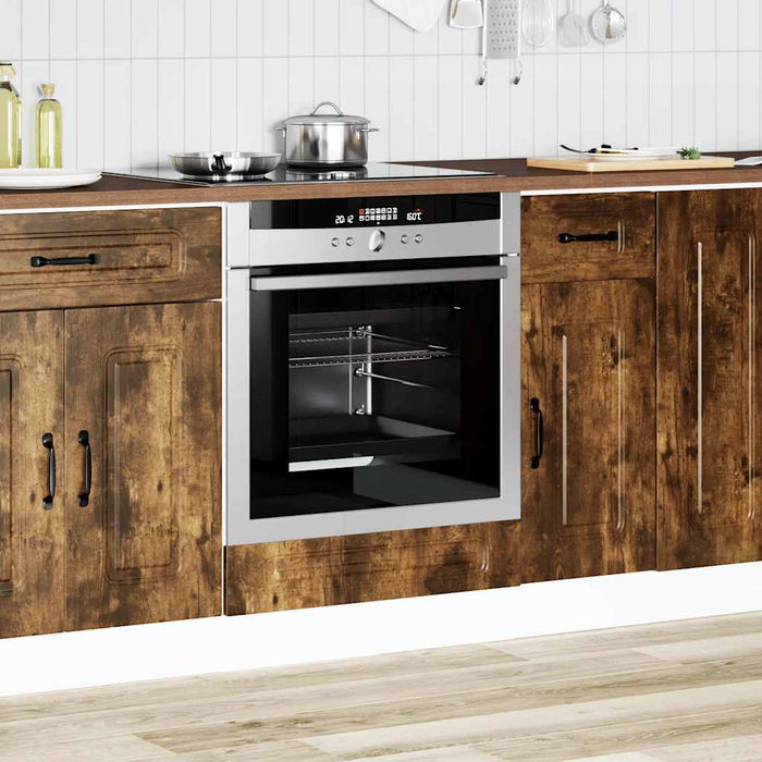 Armadio per Forno Kalmar Rovere Fumo in Legno Multistrato 853522