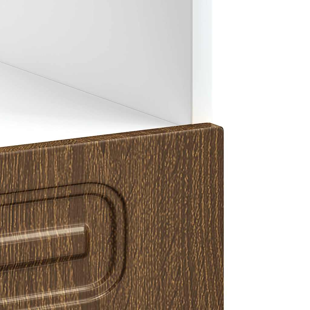 vidaXL Armadio per Forno Kalmar Rovere Marrone in Legno Multistrato