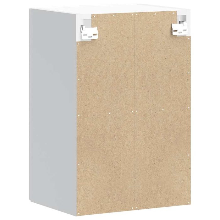 Pensile da Cucina con Porta in Vetro-Mobile Cucina da Parete Kalmar Bianco Lucido 312680