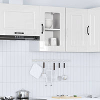 Pensile da Cucina con Porta in Vetro Kalmar Bianco Lucido 853529