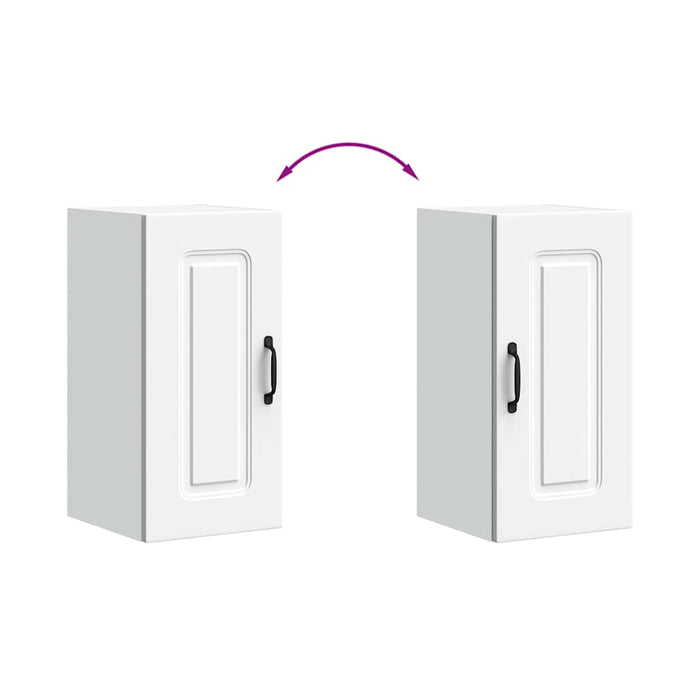 Pensile da Cucina-Mobile Cucina da Parete Kalmar Bianco in Legno Multistrato 916781