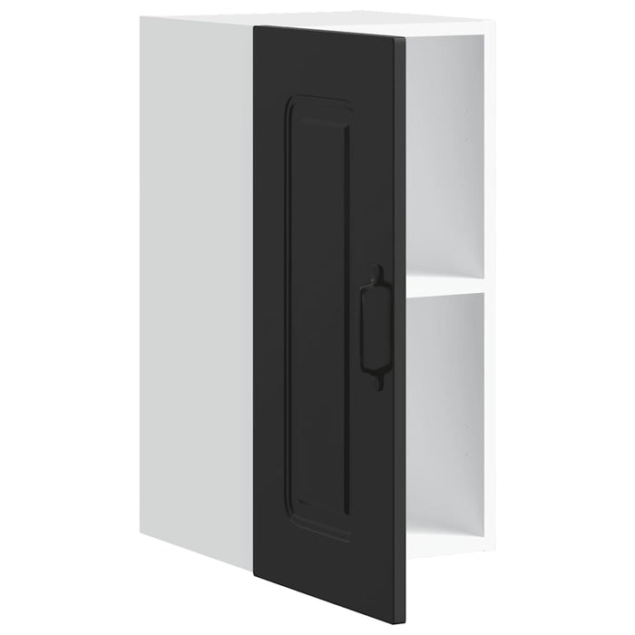 vidaXL Pensile da Cucina Kalmar Nero in Legno Multistrato