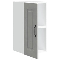 Pensile da Cucina-Mobile Cucina da Parete Kalmar Grigio Cemento in Legno Multistrato 489779