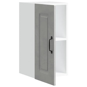 Pensile da Cucina-Mobile Cucina da Parete Kalmar Grigio Cemento in Legno Multistrato 489779