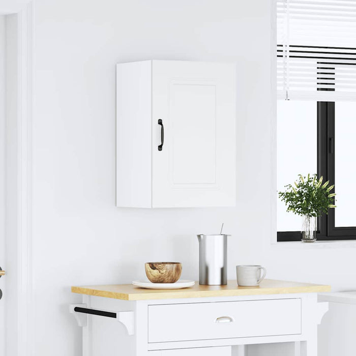 vidaXL Pensile da Cucina Kalmar Bianco in Legno Multistrato