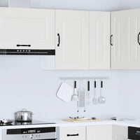 vidaXL Pensile da Cucina Kalmar Bianco in Legno Multistrato